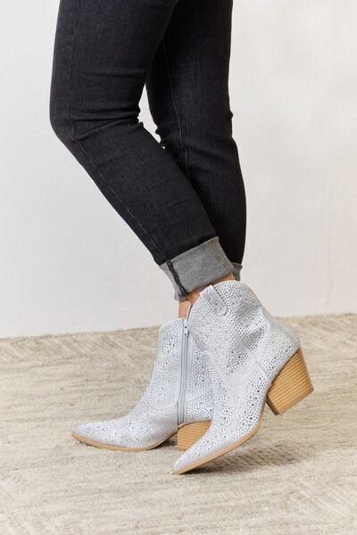 East Lion Corp Rhinestone Ankle Cowboy Boots Carauana Store