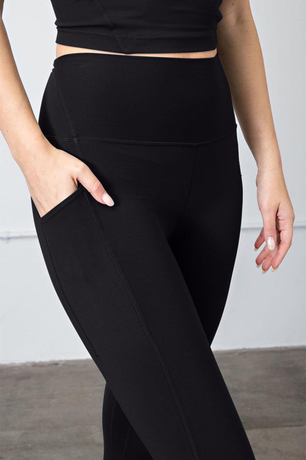 Faith Apparel High Waist Wide Waistband Leggings Carauana Store