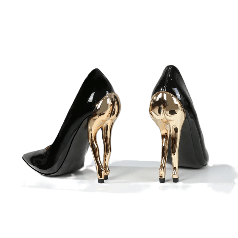 Fashionable Women's Strange Heels Pumps | Patent Leather Carauana Store