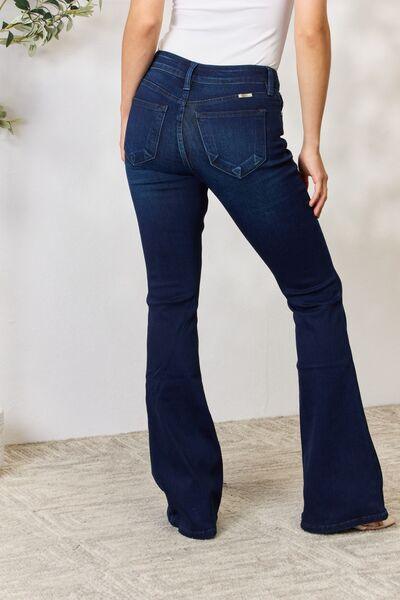 Kancan Full Size Mid Rise Flare Jeans Carauana Store