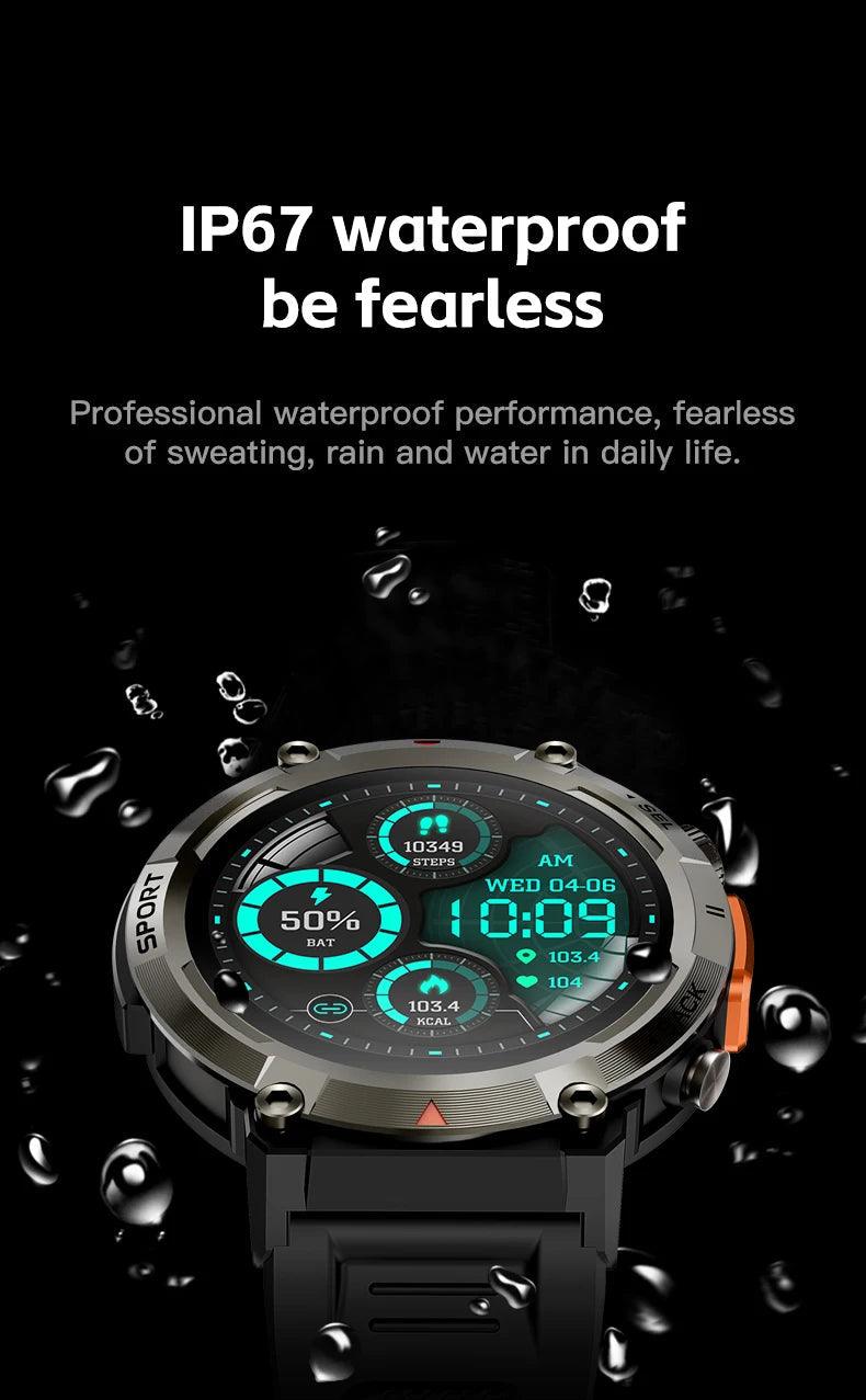 LEMFO Smartwatch With Flash Light 500Lumin S100 Men Women|Your Ultimate Fitness Companion Carauana Store
