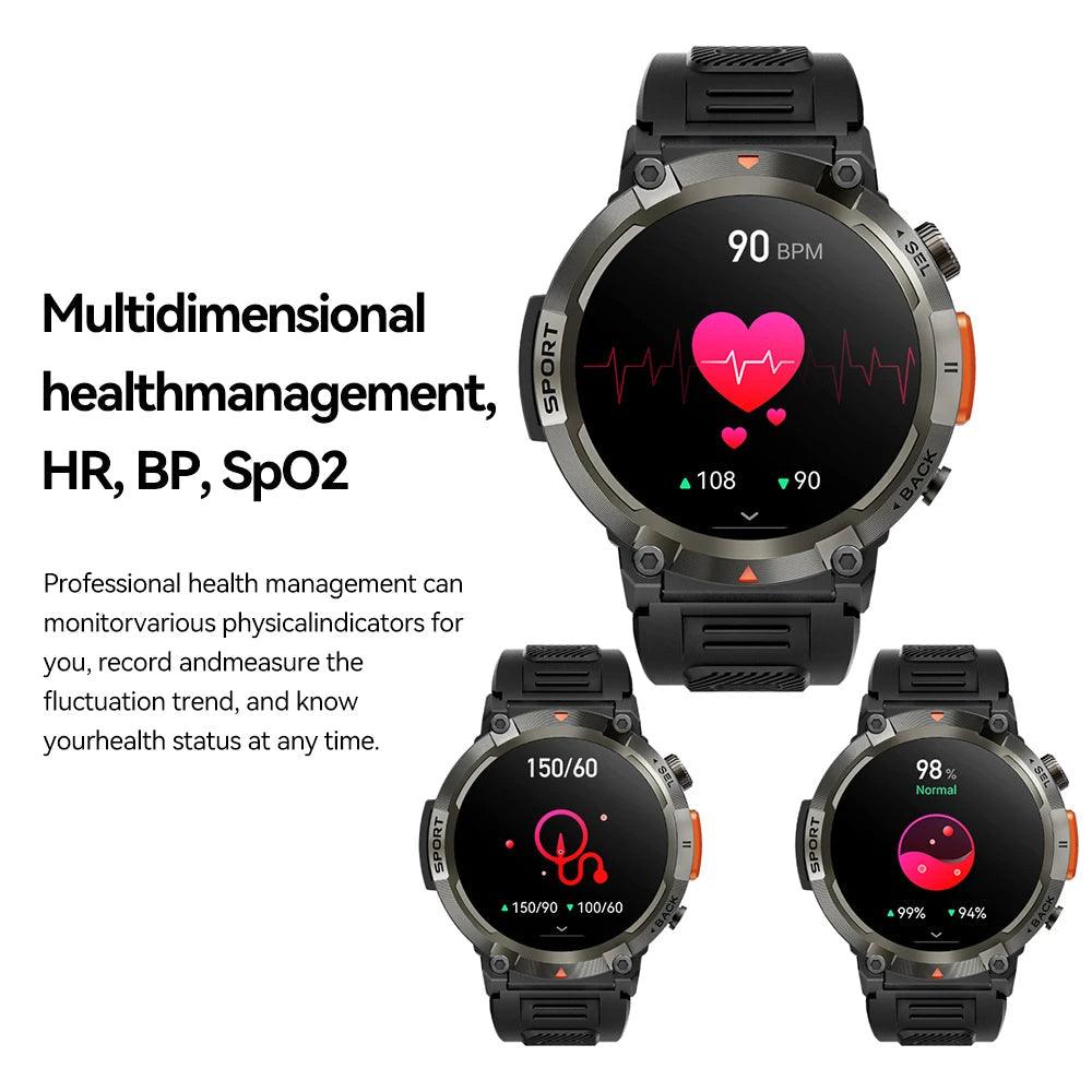 LEMFO Smartwatch With Flash Light 500Lumin S100 Men Women|Your Ultimate Fitness Companion Carauana Store