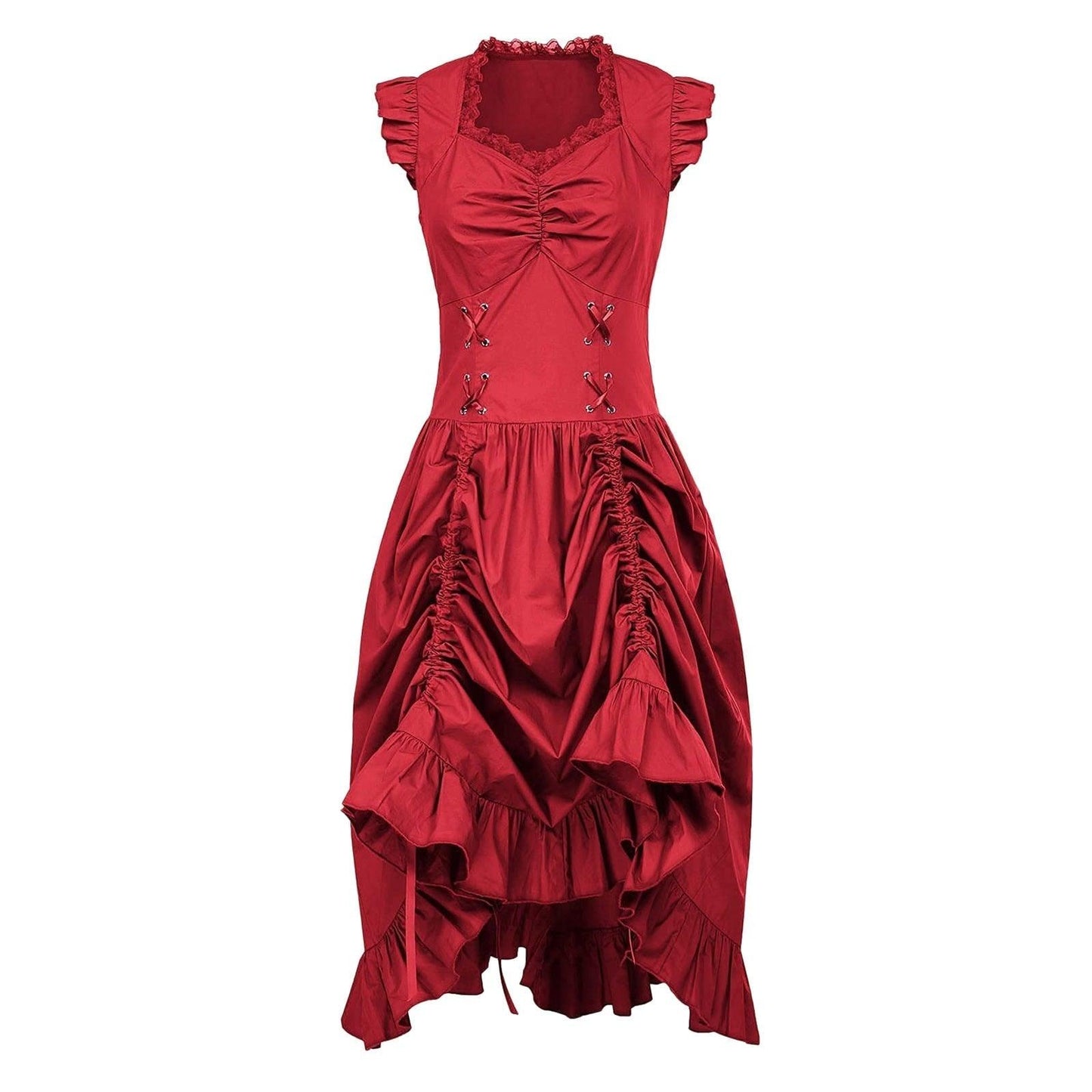 Maxi Dress Gothic Sleeveless elegant medieval life party Carauana Store