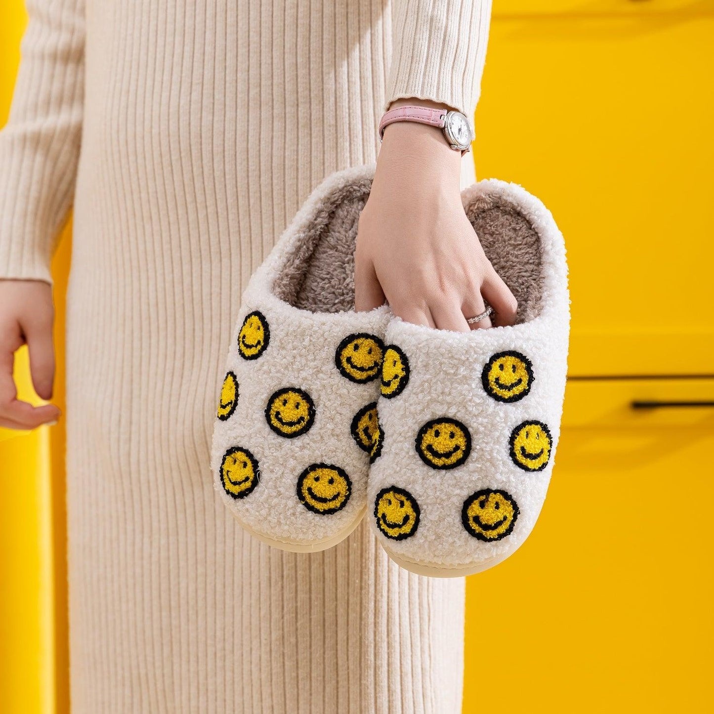 Melody Smiley Face Slippers Carauana Store