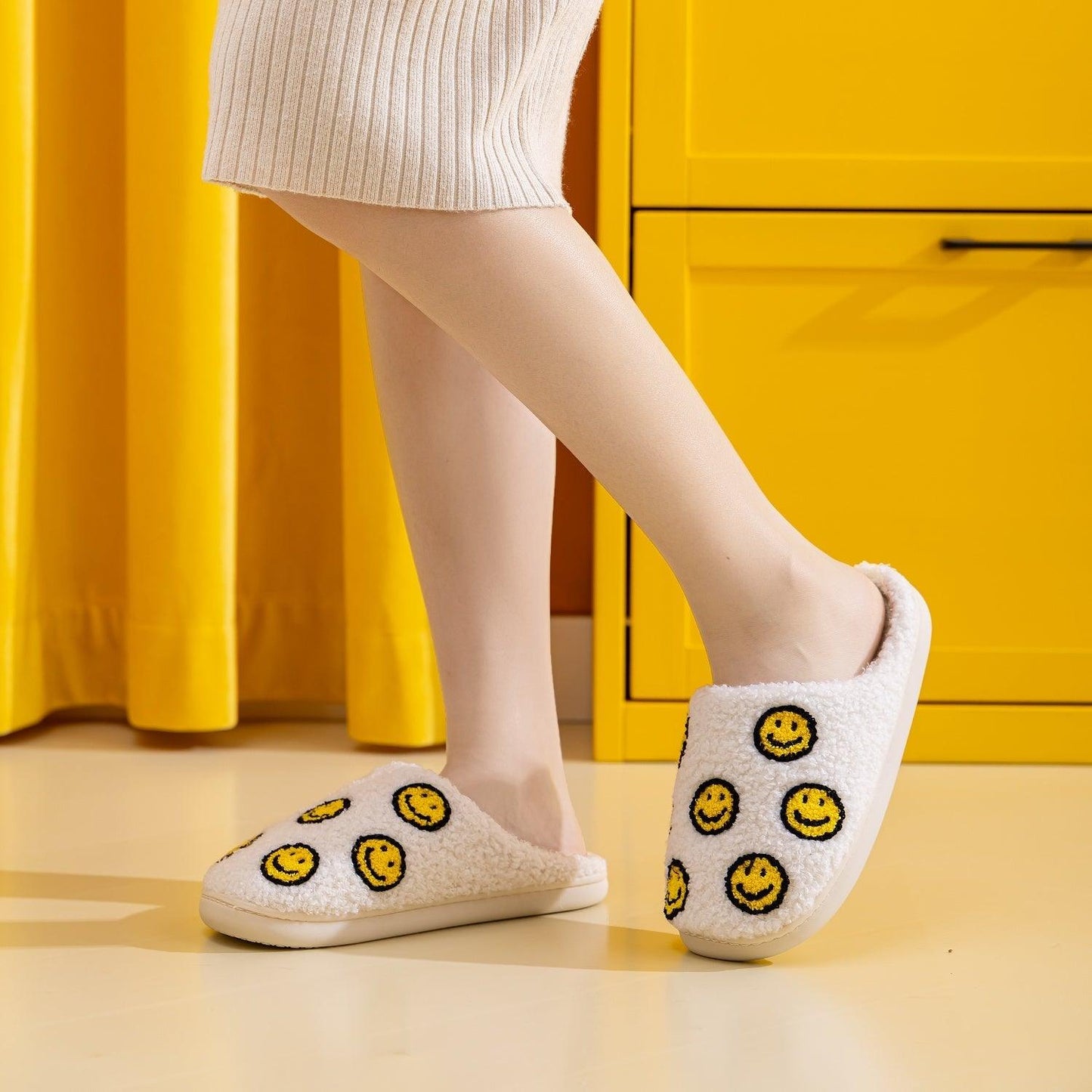 Melody Smiley Face Slippers Carauana Store