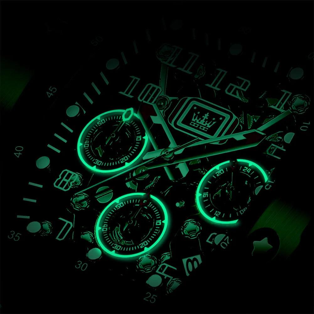 OLEVS Men's Tonneau Wristwatch: Stylish Design with Silicone Strap Carauana Store