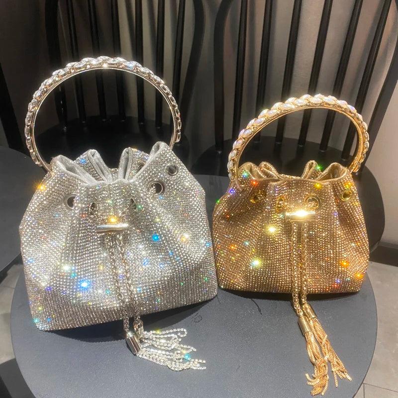 Luxury Designer Crystal Rhinestone Shoulder Bag - Evening Banquet Bag Carauana Store