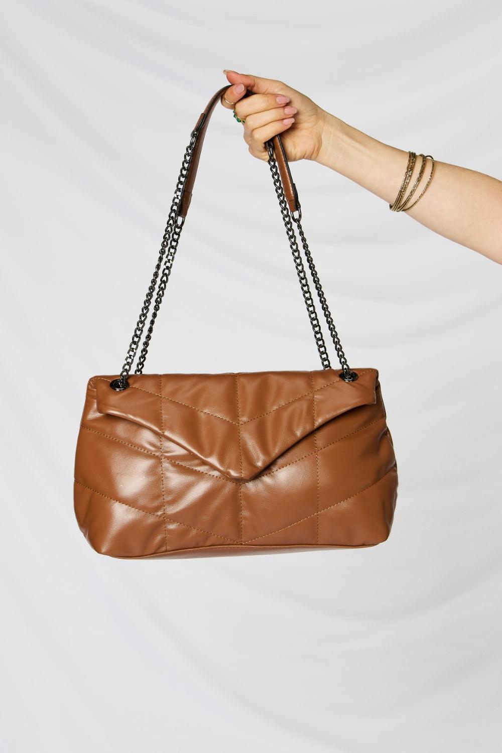 SHOMICO PU Leather Chain Handbag Carauana Store