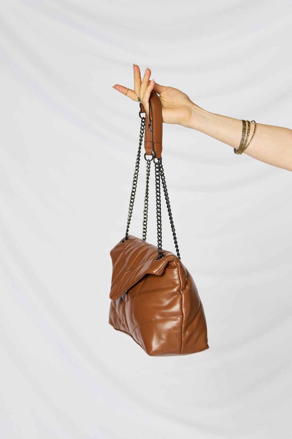 SHOMICO PU Leather Chain Handbag Carauana Store