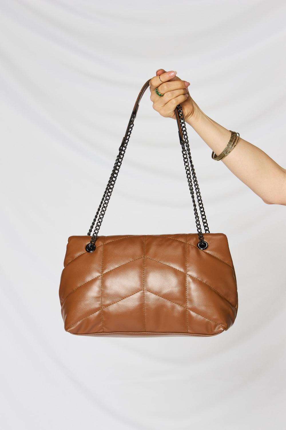 SHOMICO PU Leather Chain Handbag Carauana Store