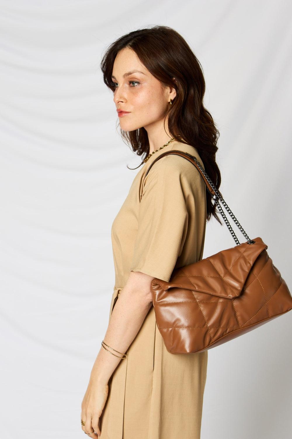 SHOMICO PU Leather Chain Handbag Carauana Store