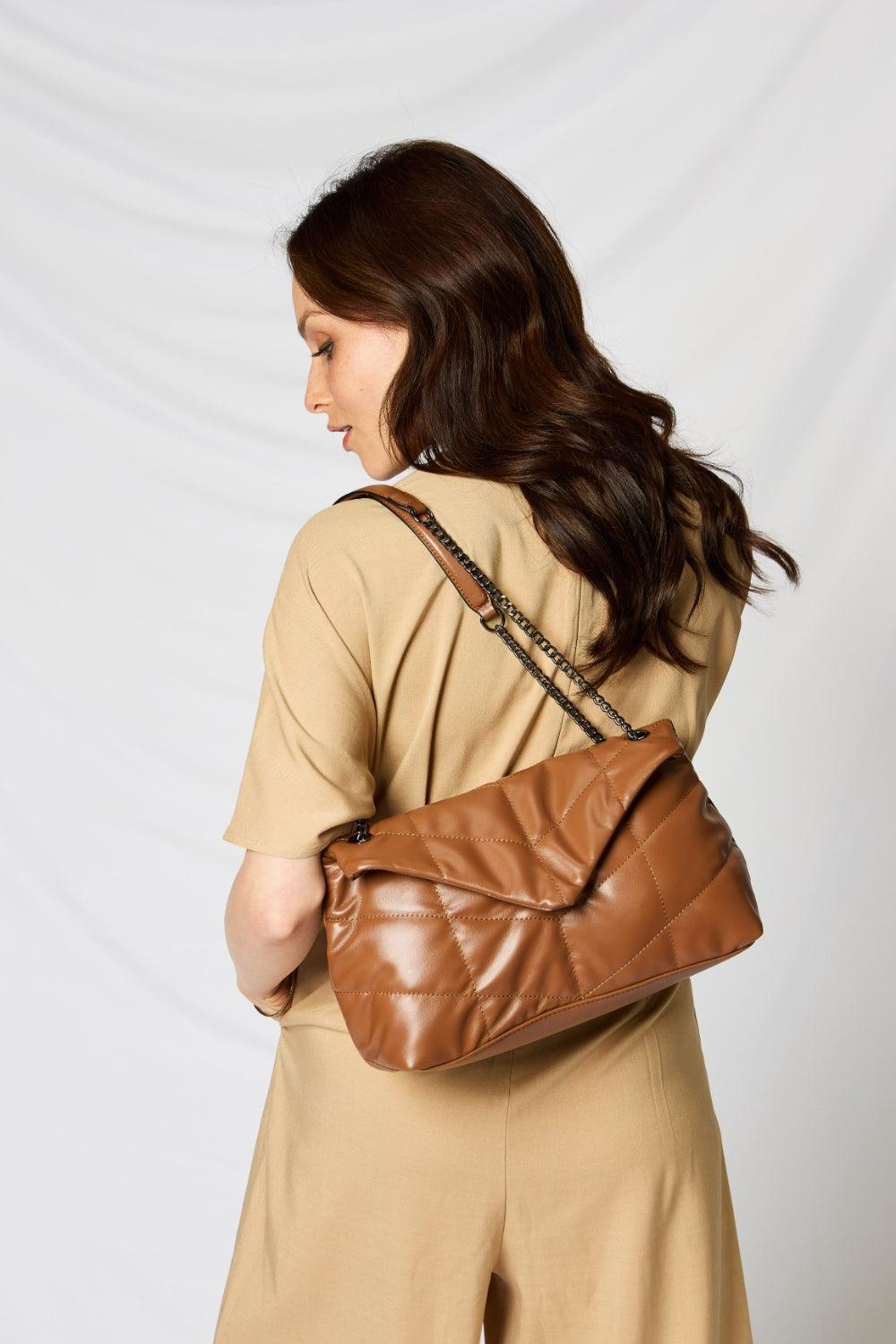 SHOMICO PU Leather Chain Handbag Carauana Store