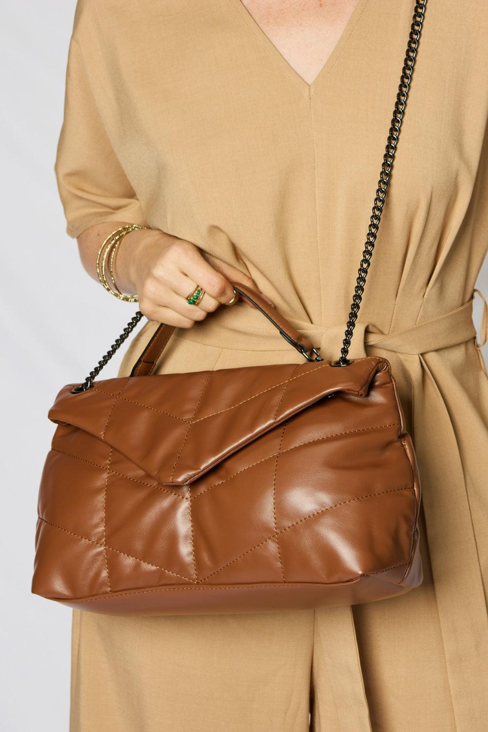 SHOMICO PU Leather Chain Handbag Carauana Store