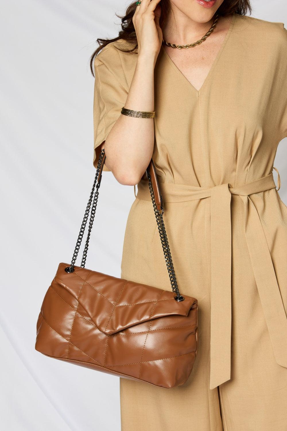 SHOMICO PU Leather Chain Handbag Carauana Store