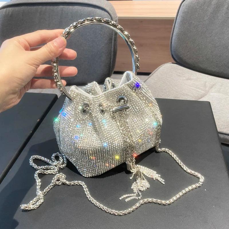 Luxury Designer Crystal Rhinestone Shoulder Bag - Evening Banquet Bag Carauana Store