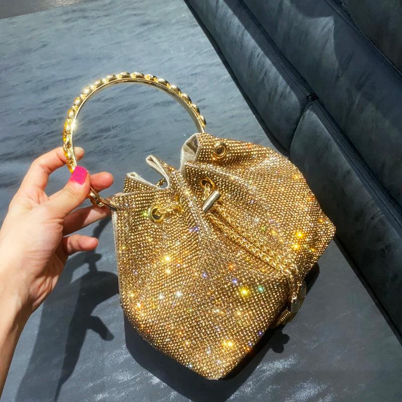 Luxury Designer Crystal Rhinestone Shoulder Bag - Evening Banquet Bag Carauana Store