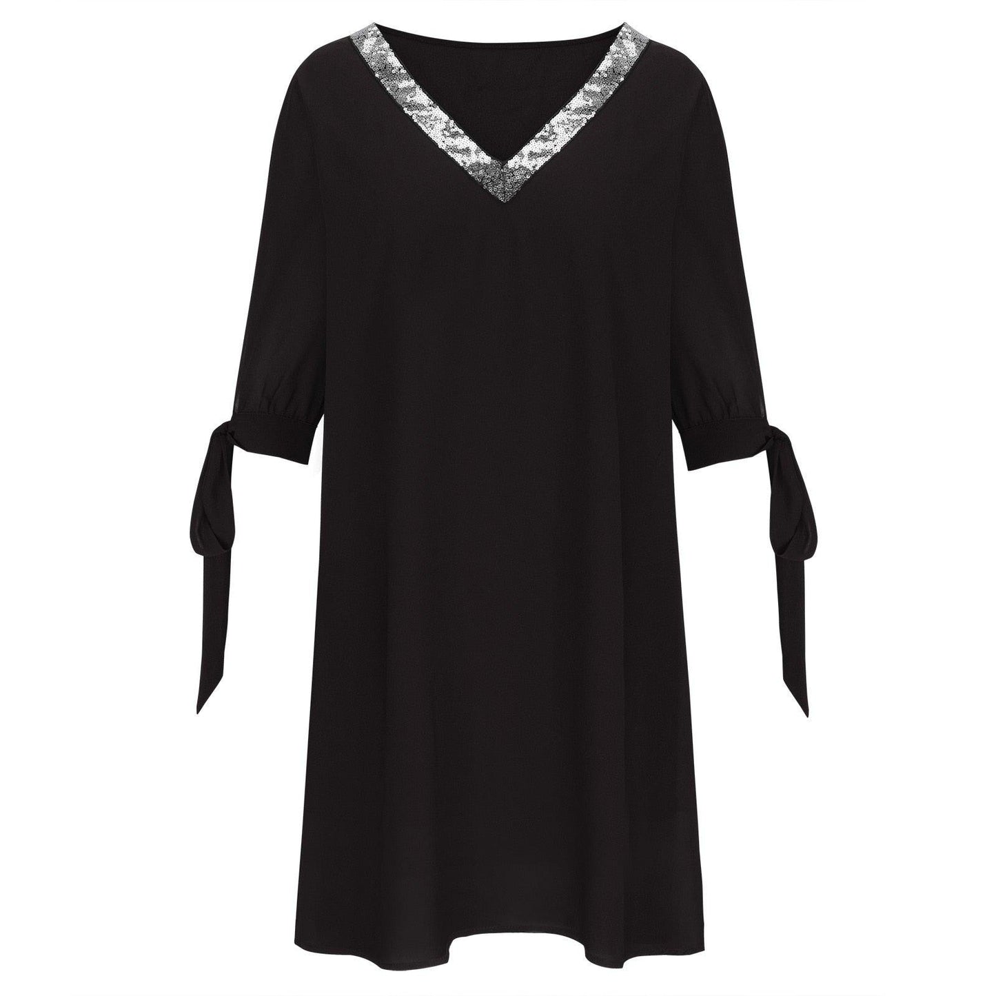 Stylish Plus Size Summer Dresses: V-Neck, Sequin, and Off-Shoulder Styles Carauana Store