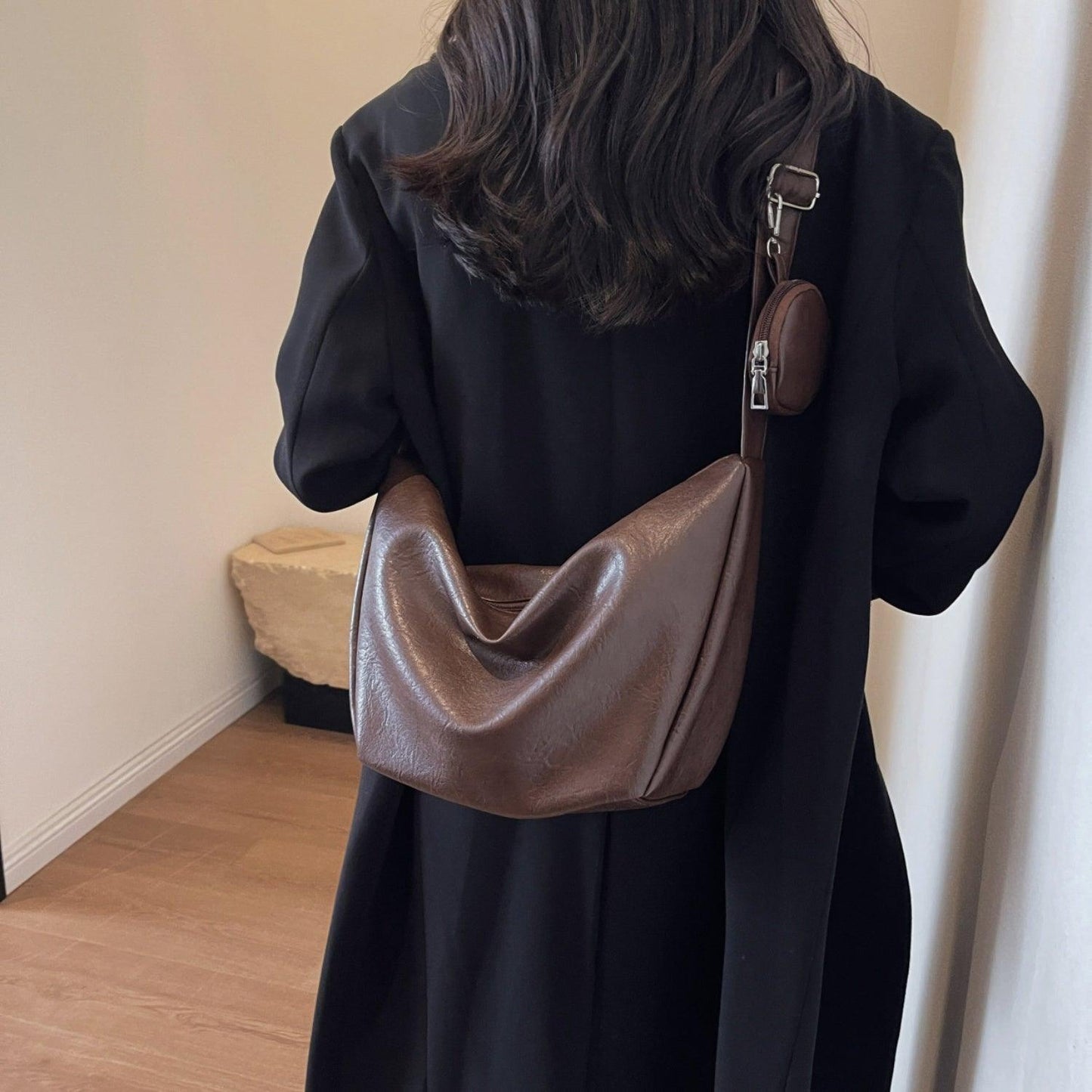 PU Leather Crossbody Bag with Small Purse Carauana Store