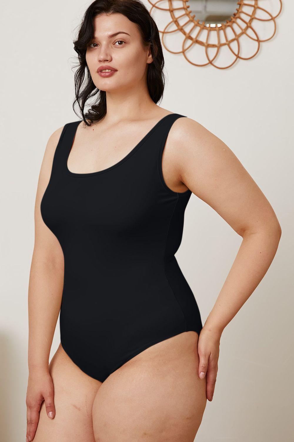 Basic Bae Full Size Square Neck Sleeveless Bodysuit Carauana Store
