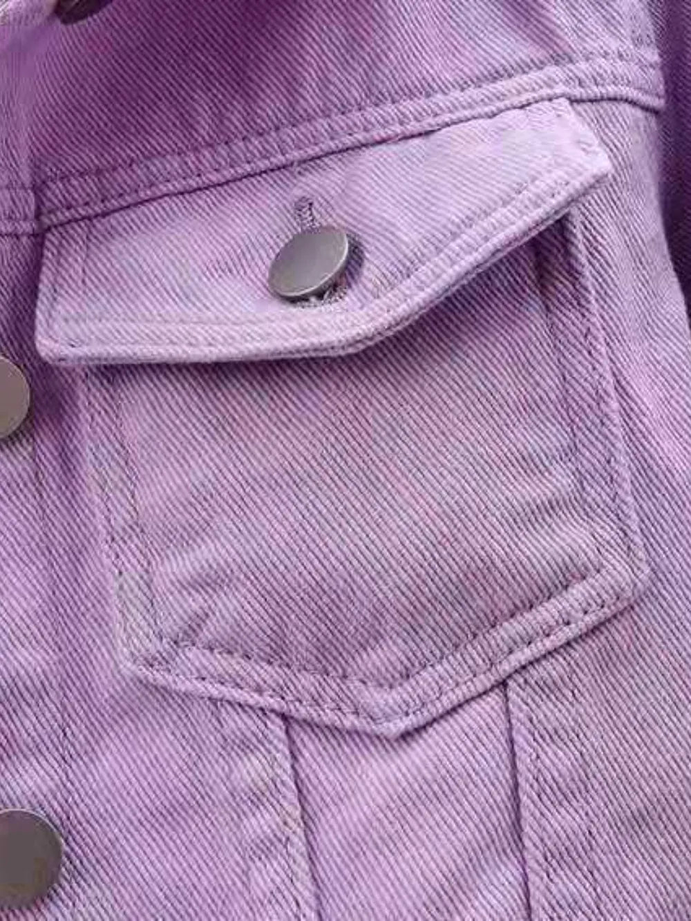 Full Size Cropped Denim Jacket Plus Size Carauana Store