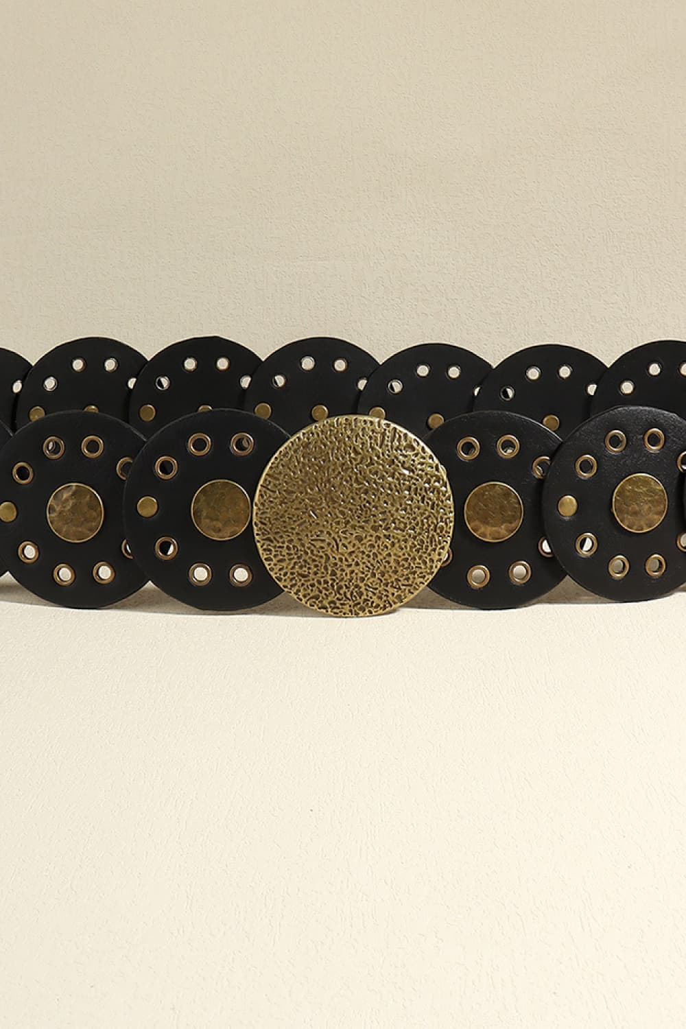 Round Shape PU Leather Belt Carauana Store