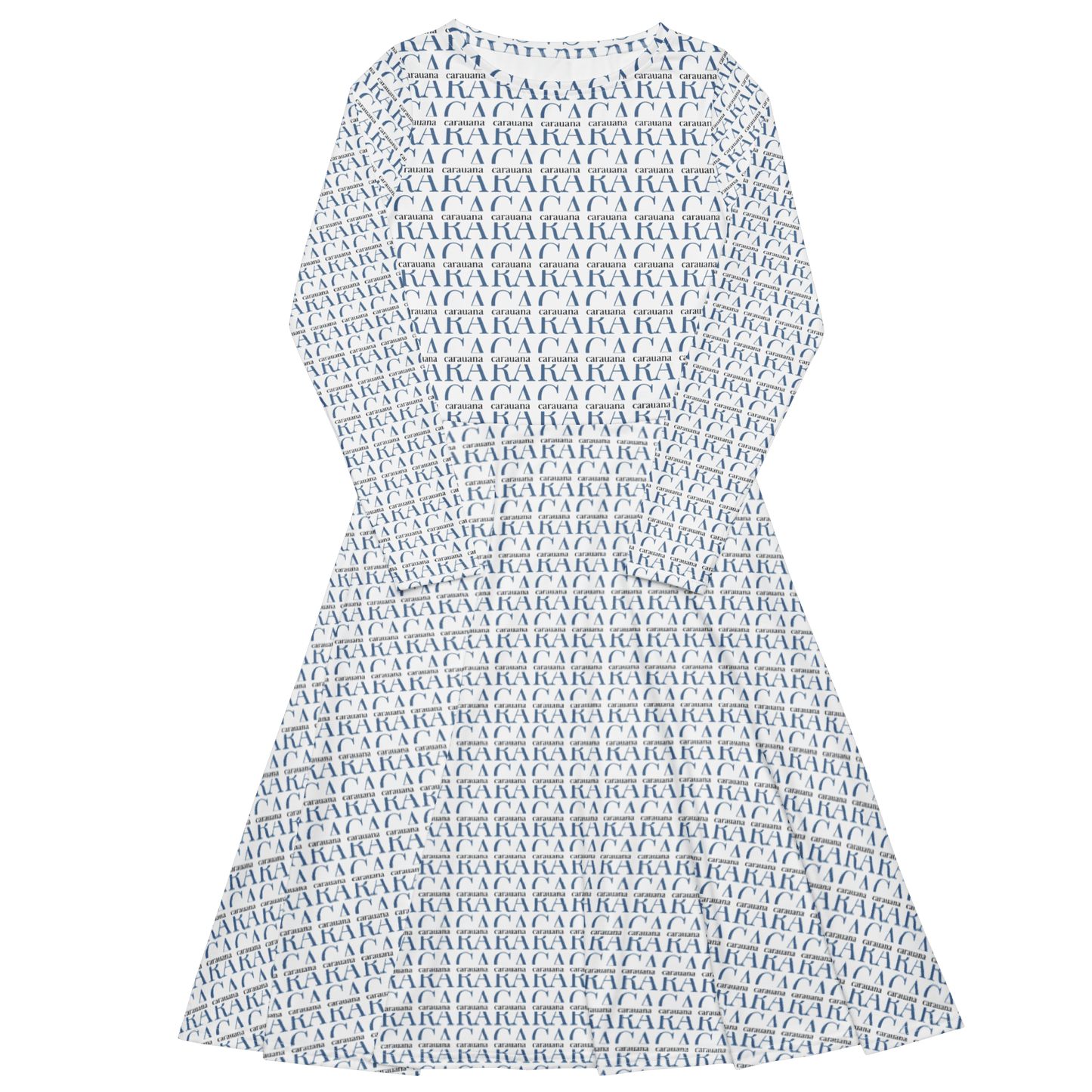 CARAUANA midi dress long sleeve Carauana Store