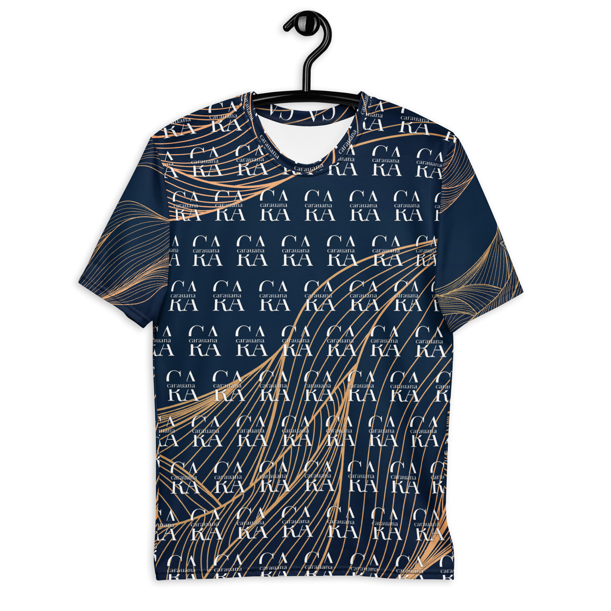 CaRaUaNa Men's t-shirt blue gold Carauana Store