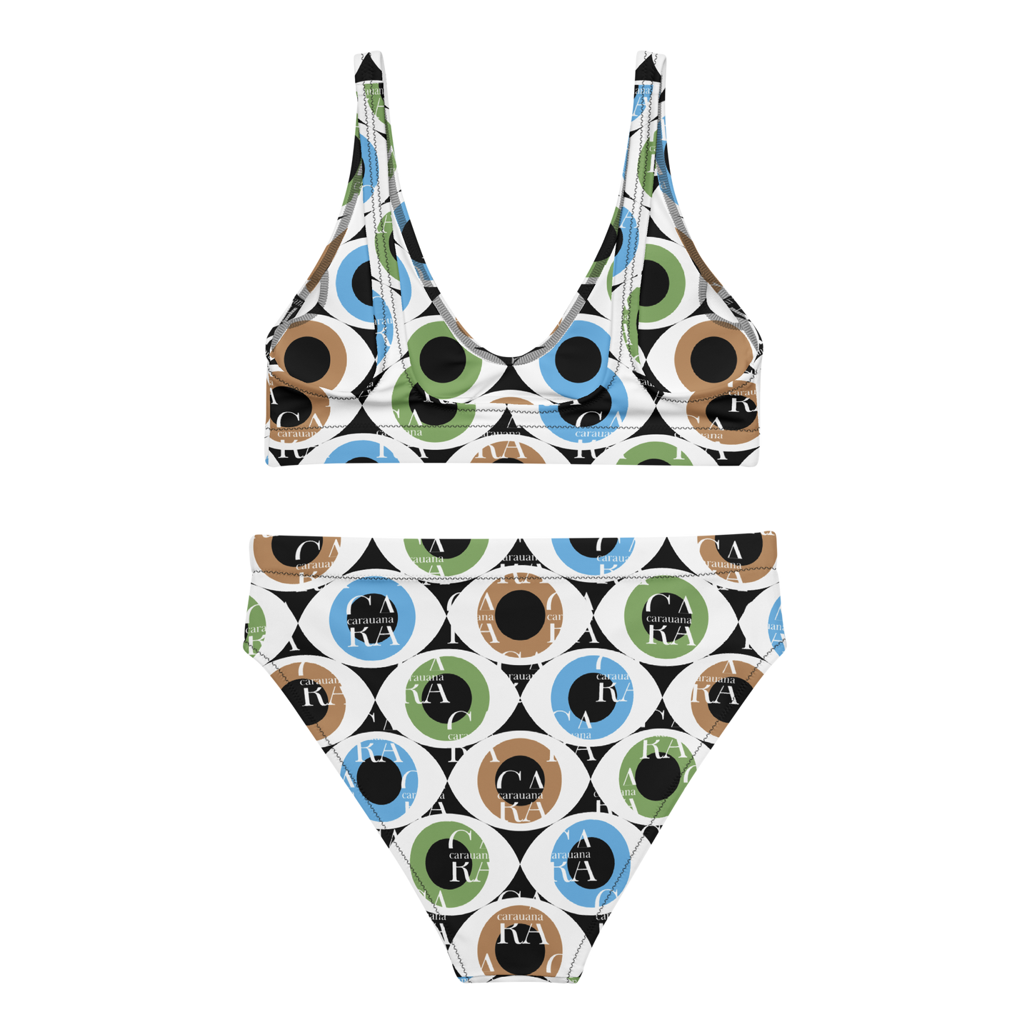 Carauana high-waisted bikini Pattern Eye