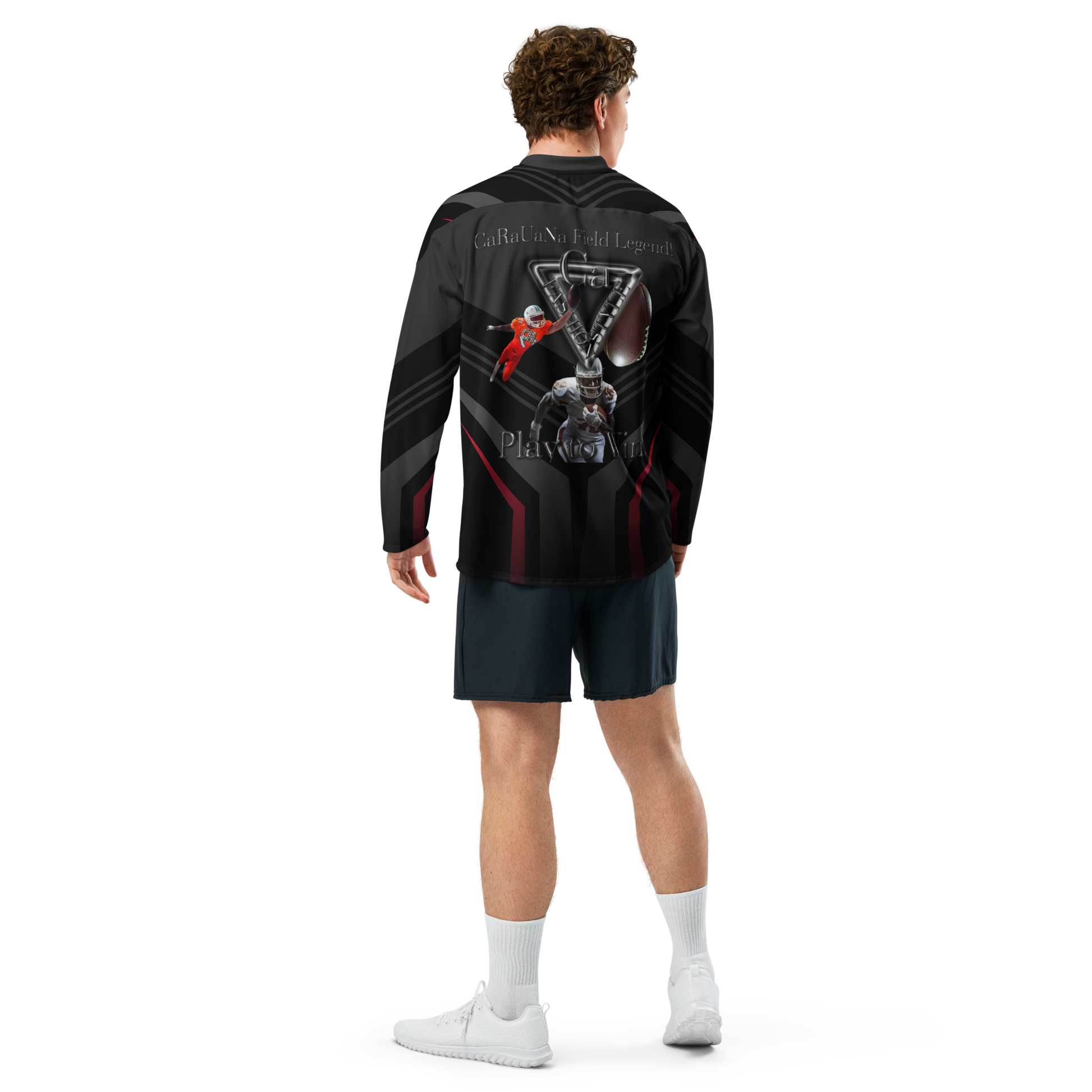 ๐ CaRaUaNa American Football Sweatshirt โ Grey Carauana Store