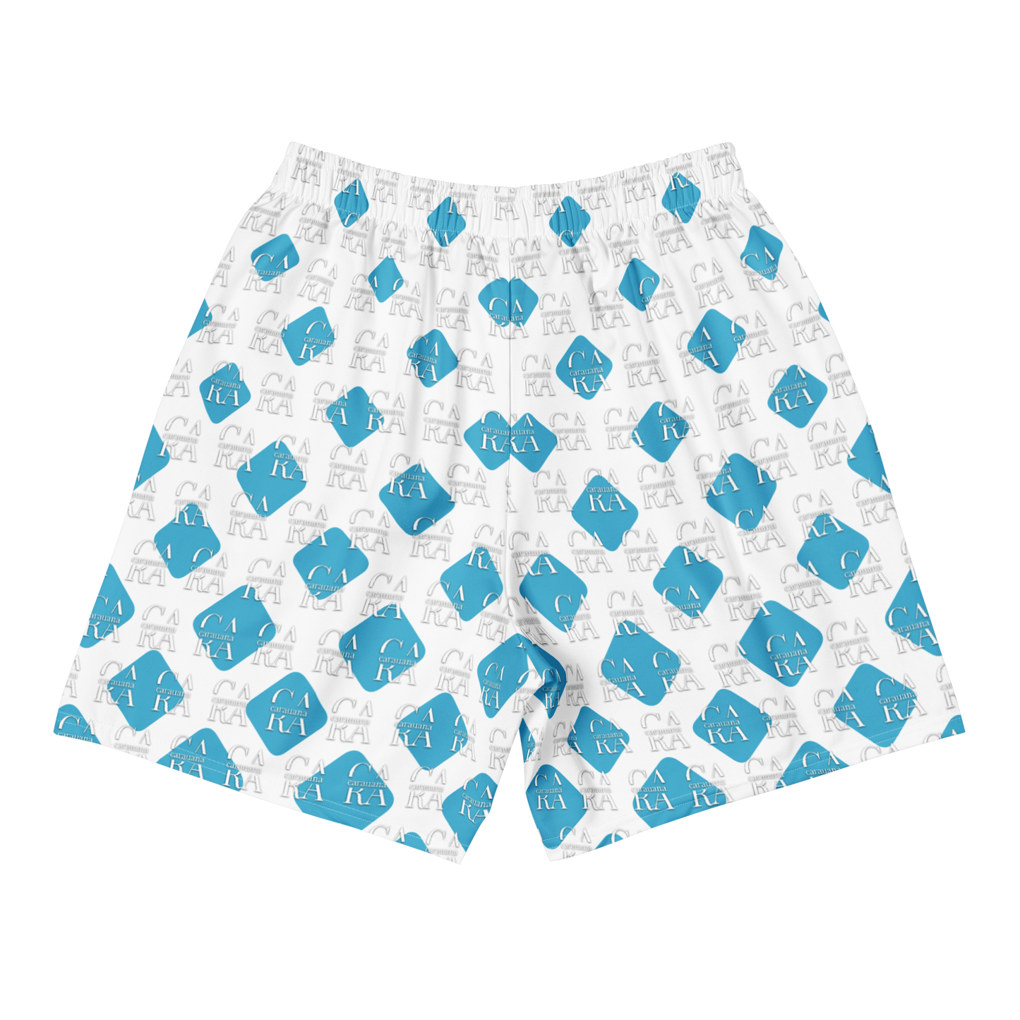 Unisex Athletic Long Shorts CaRaUaNa Cube Style