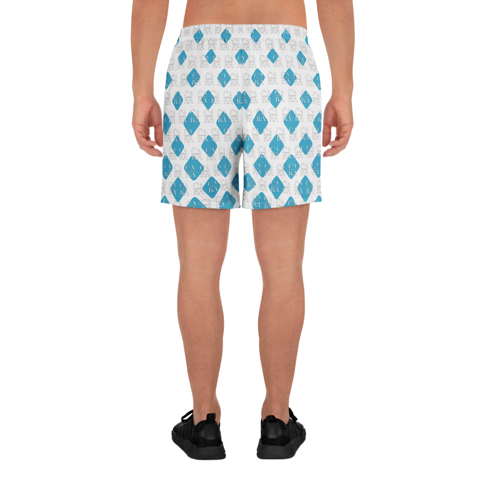 Unisex Athletic Long Shorts CaRaUaNa Cube Style