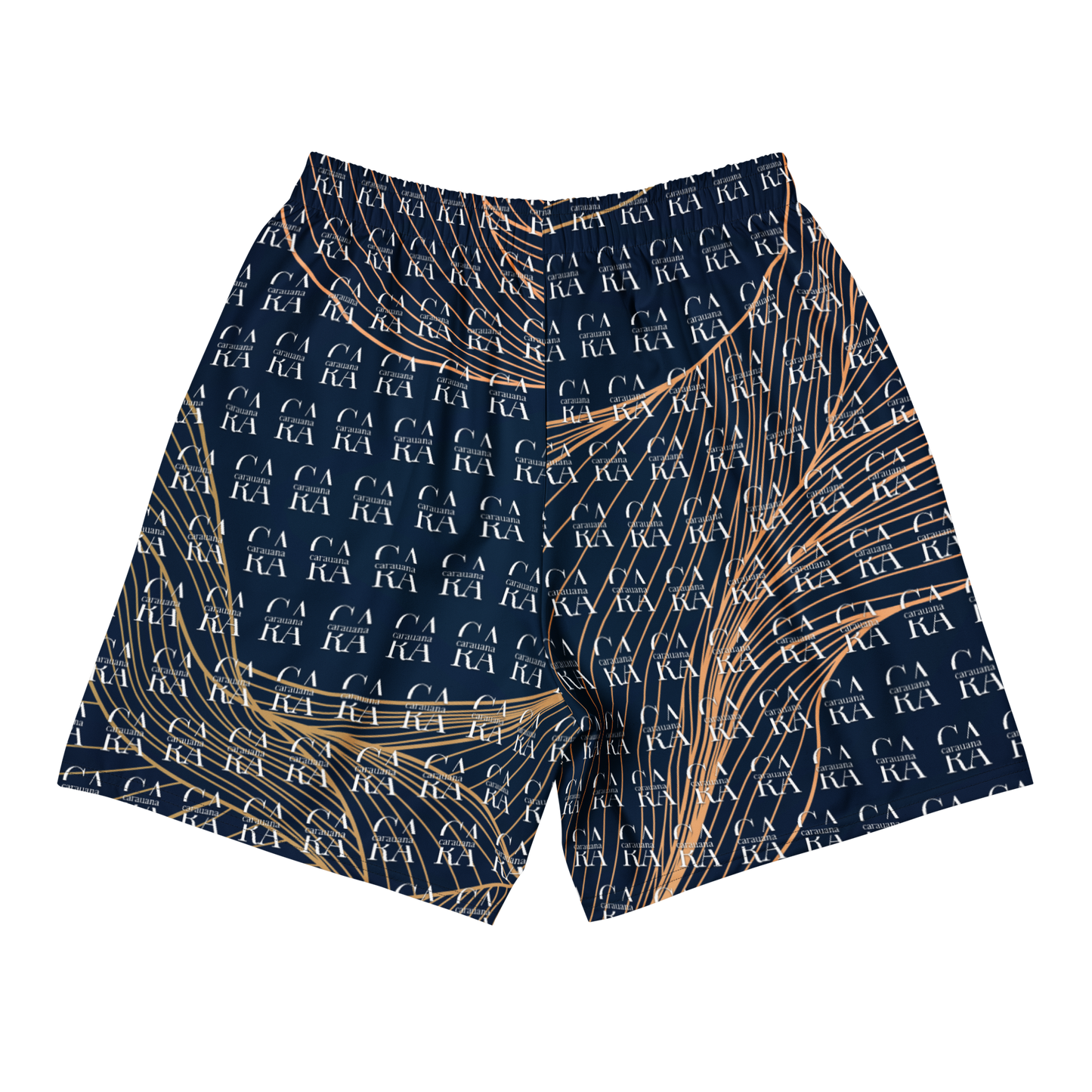 CaRaUaNa Athletic Shorts Unisex blue gold Carauana Store