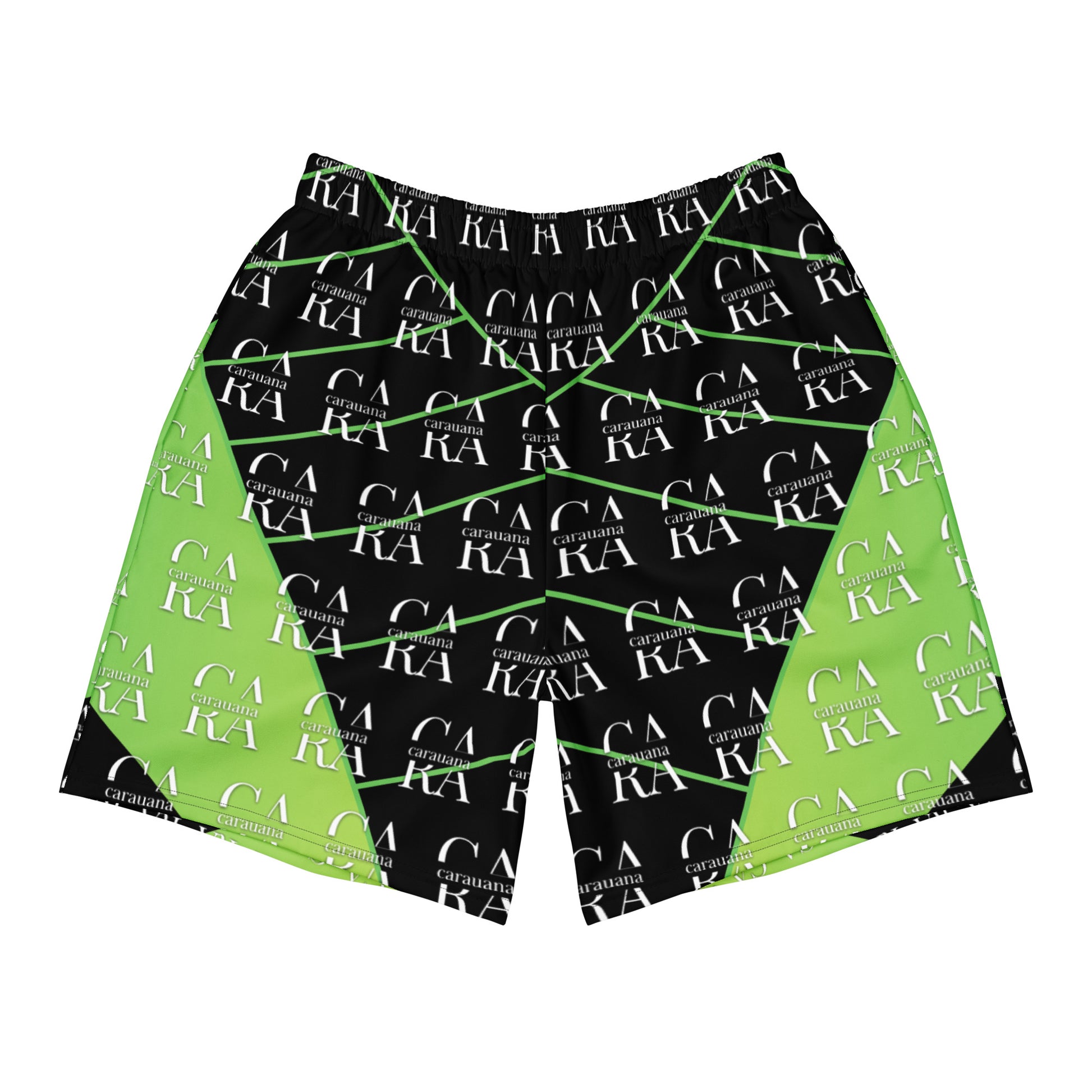 CaRaUaNa Athletic Shorts Unisex black Green Carauana Store