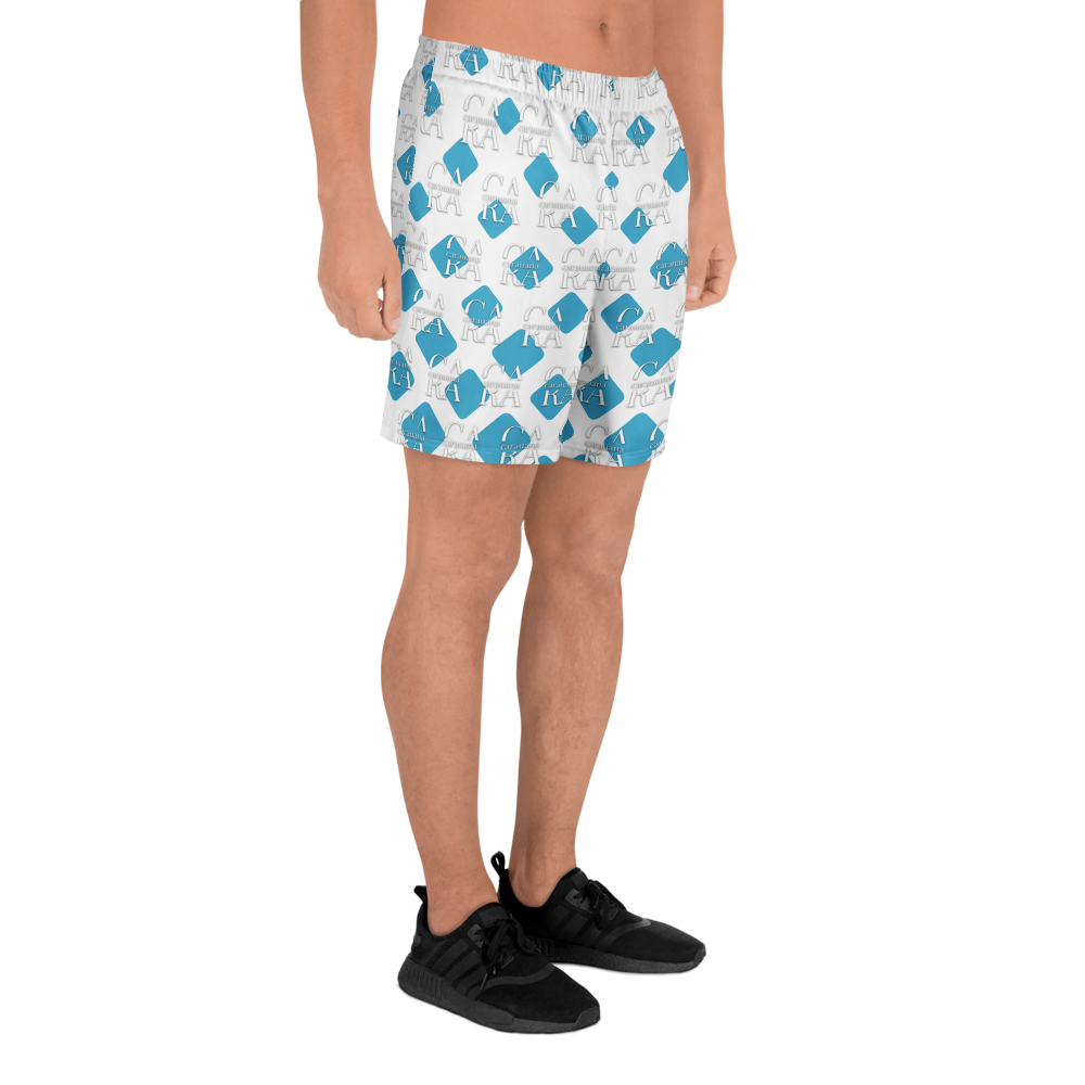 Unisex Athletic Long Shorts CaRaUaNa Cube Style