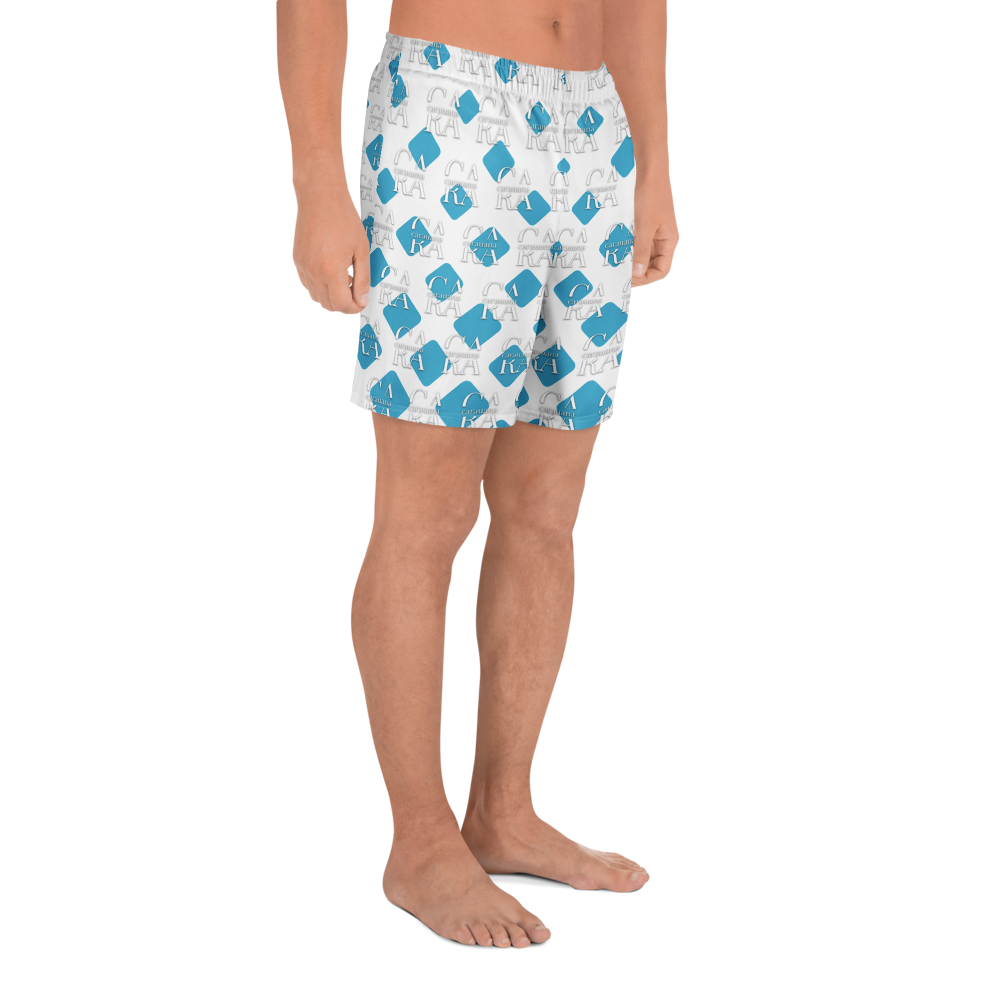Unisex Athletic Long Shorts CaRaUaNa Cube Style