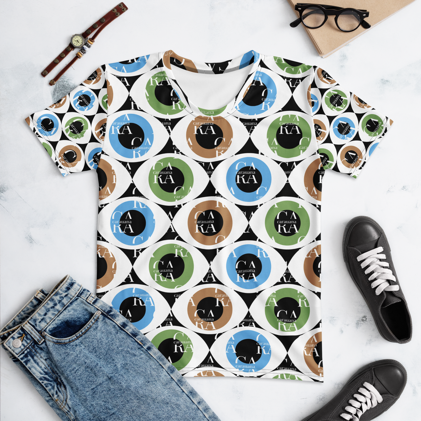 Women's T-shirt Pattern EYE Carauana Store