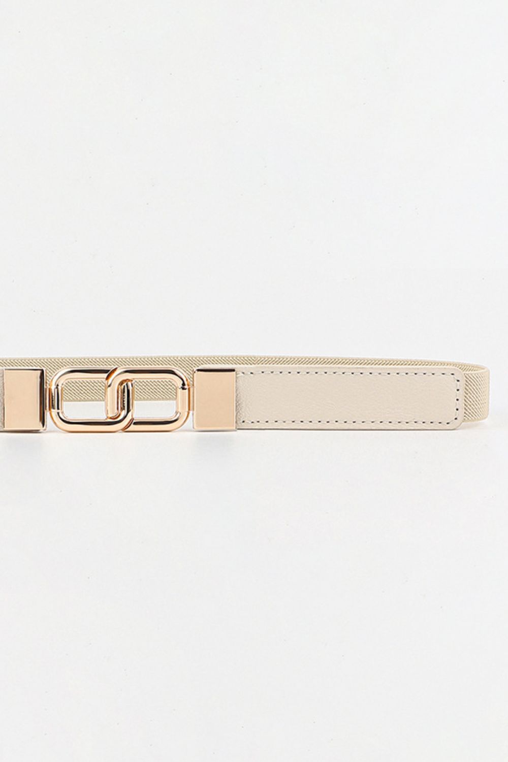 Geometric Double Buckle Elastic Belt Carauana Store