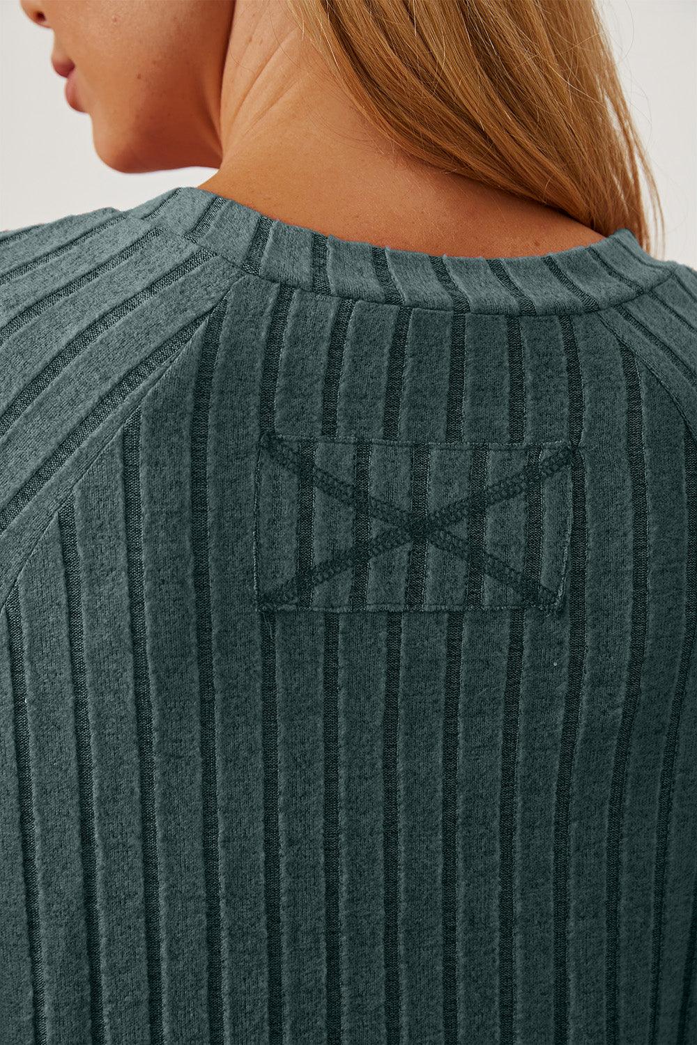 Basic Bae Full Size Ribbed Thumbhole Sleeve T-Shirt Carauana Store