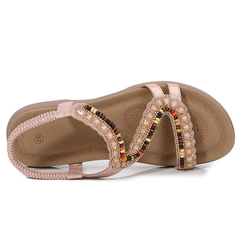Open Toe Flats Sandals Carauana Store