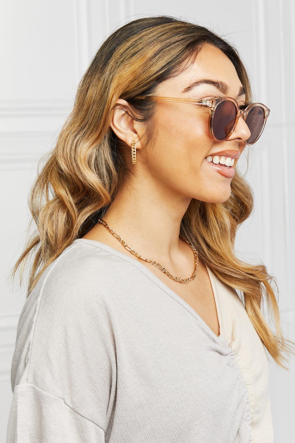 Round Full Rim Polycarbonate Frame Sunglasses Carauana Store