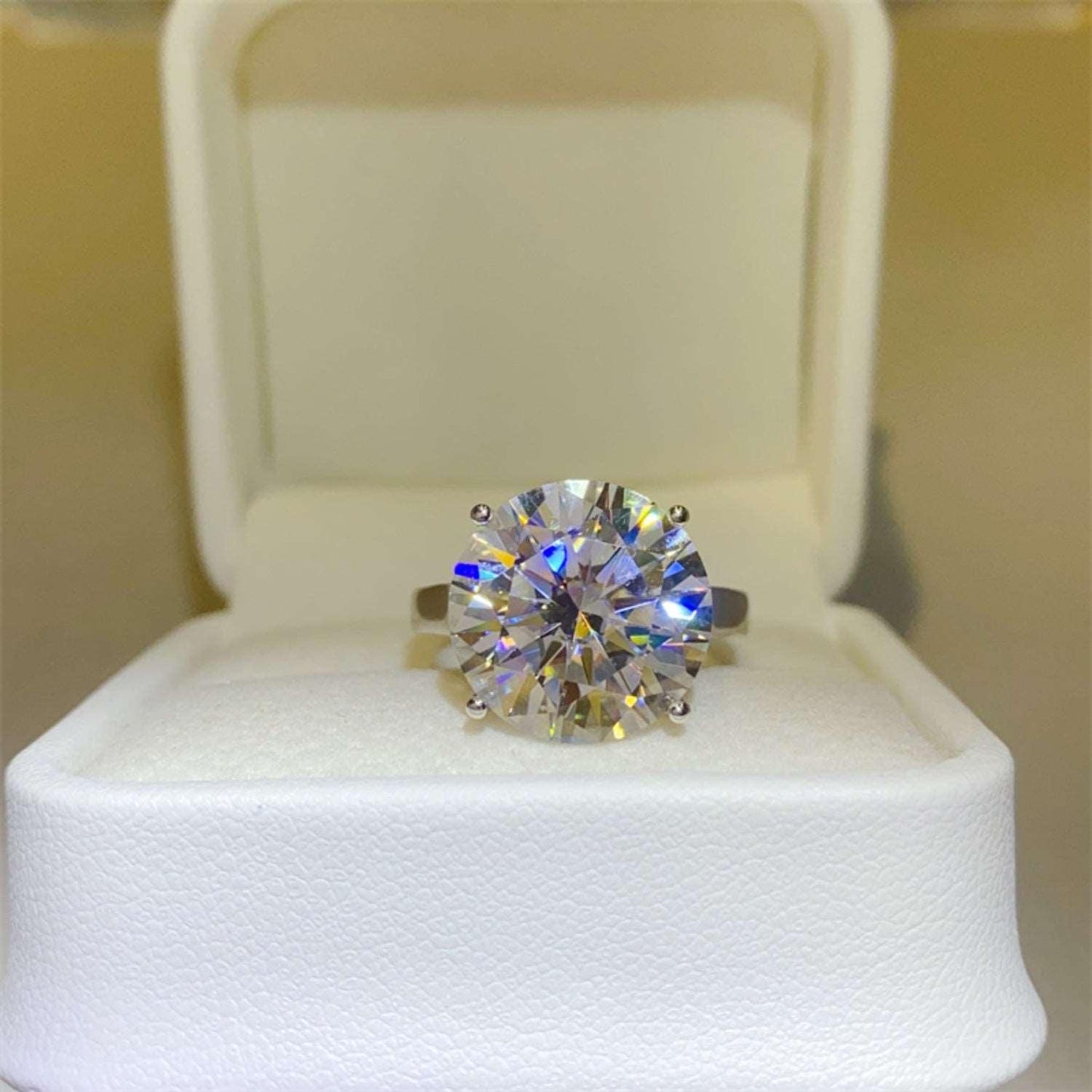 10 Carat Moissanite 925 Sterling Silver Ring Carauana Store