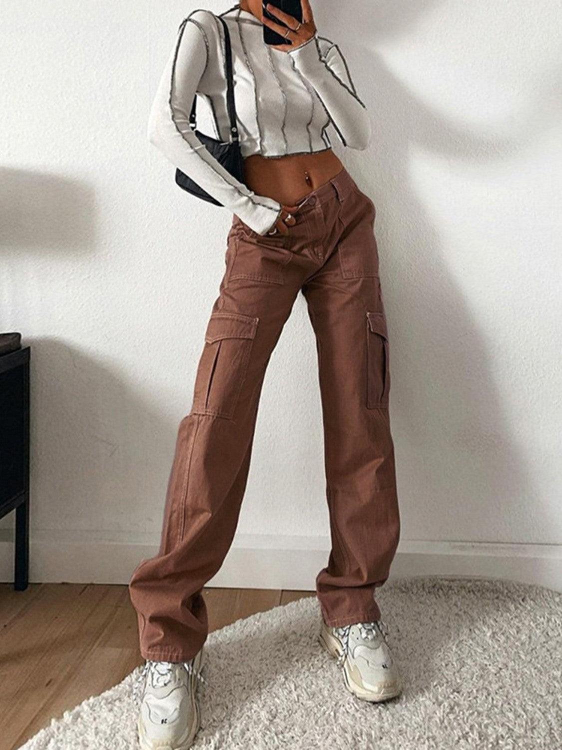Straight Jeans with Pockets Carauana Store