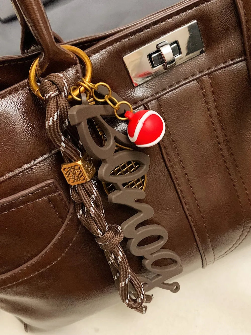 PU Leather Handbag with Pendant Carauana Store