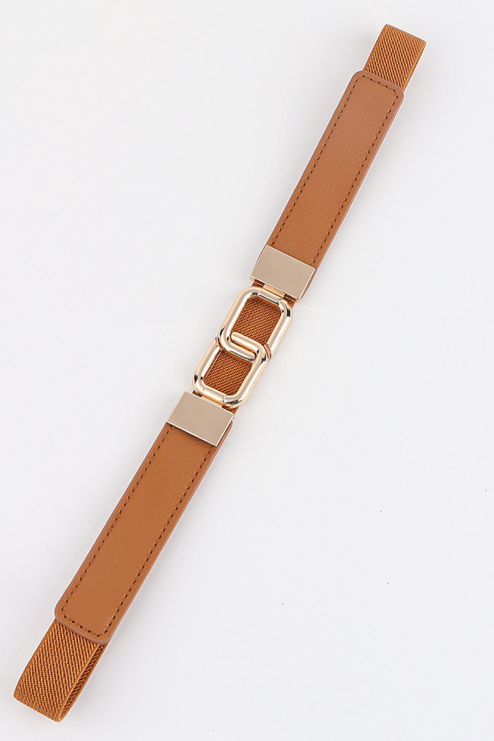 Geometric Double Buckle Elastic Belt Carauana Store