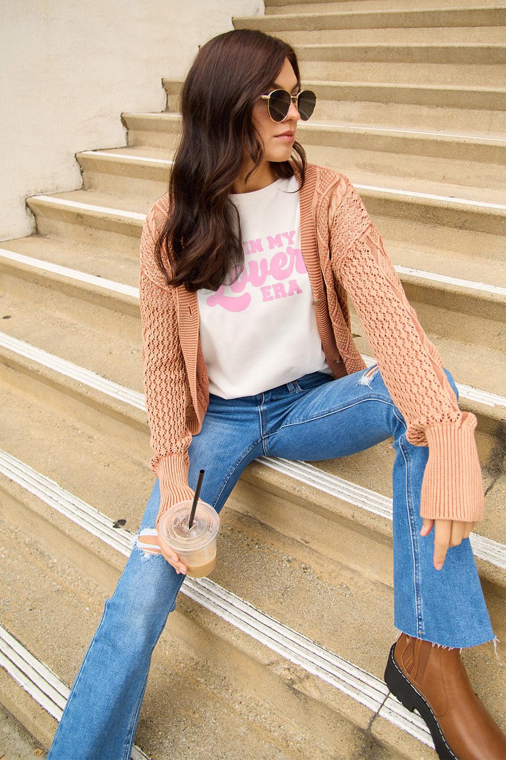 Simply Love Full Size IN MY LOVER ERA Round Neck T-Shirt Carauana Store