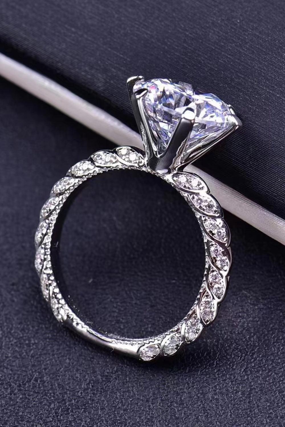 Forever Love Side Stone 5 Carat Moissanite Ring Carauana Store