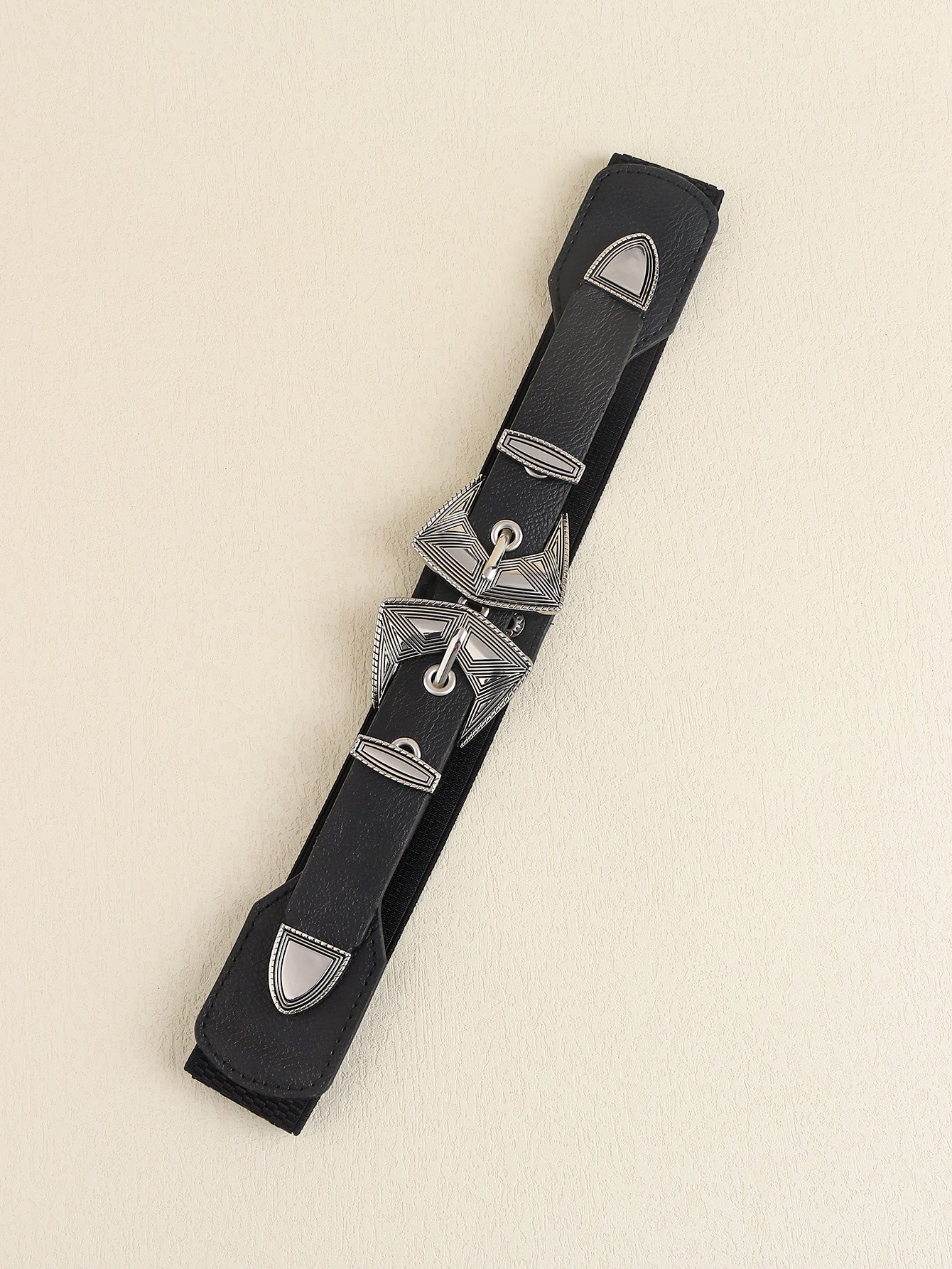 Double Buckle PU Leather Belt Carauana Store