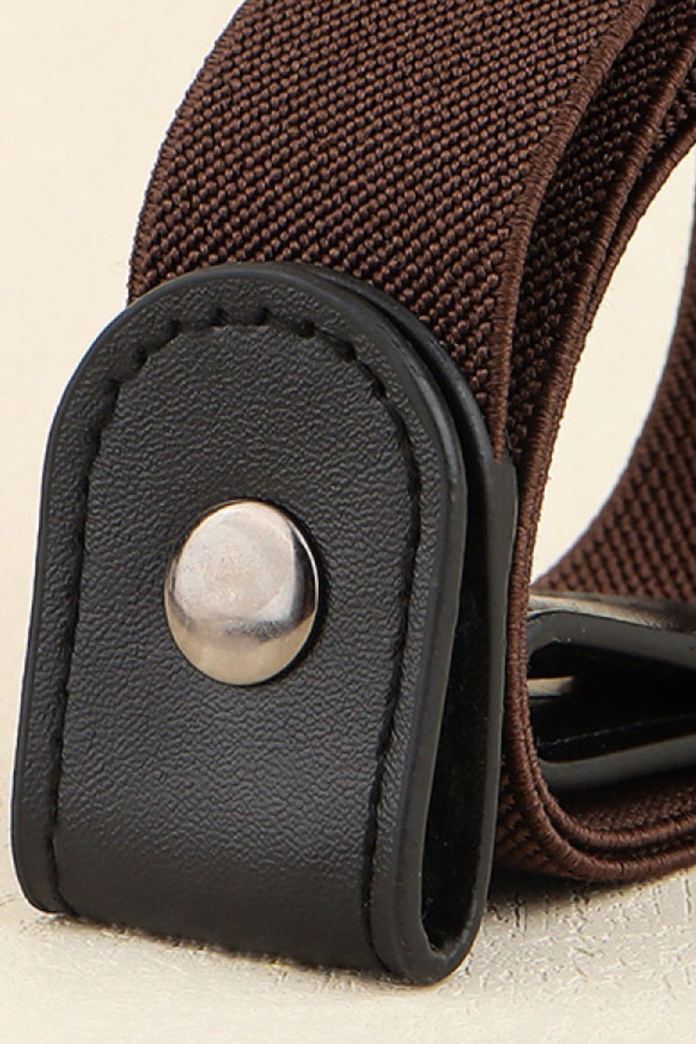 PU Elastic Snap Closure Belt Carauana Store