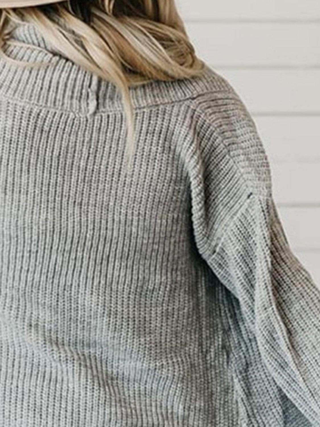 High-Low Open Front Cardigan with Pockets Carauana Store