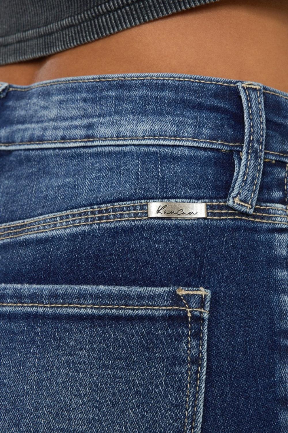 Kancan Full Size Cat's Whiskers Button Fly Denim Shorts Carauana Store